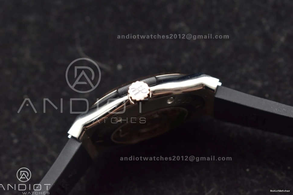 588 Dial Bold Gummy 45mm Edition 1:1 Strap Black Fusion HBF A on Best RG Black 0404